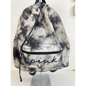Victorias Secret PINK Tie Dye Drawstring Backpack Packable Ripstop Bag